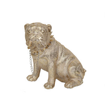 Decoratieve figuren Romimex Gouden Hars Hond 28 x 26 x 19 cm