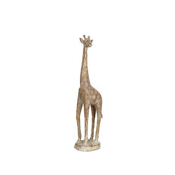 Decoratieve figuren Romimex Beige Polyresin Giraf 16 x 60 x 12 cm