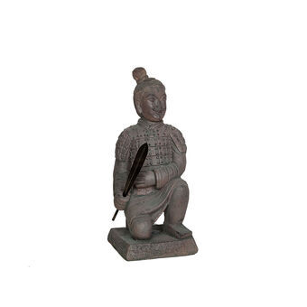 Decoratieve figuren Romimex Bruin Hars Strijder 25 x 56 x 23 cm