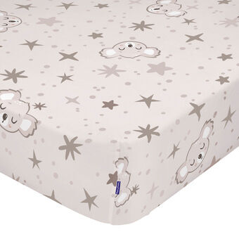 Onderlaken HappyFriday MOSHI MOSHI Grijs Multicolour 60 x 120 x 14 cm Koala