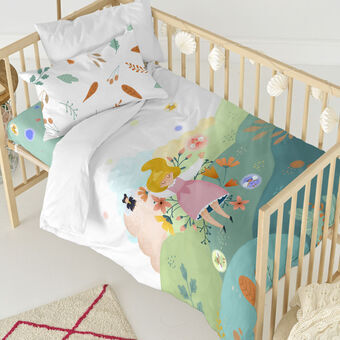 Dekbedovertrek set HappyFriday Mr Fox Dreaming   Multicolour Wieg voor baby\'s 2 Onderdelen