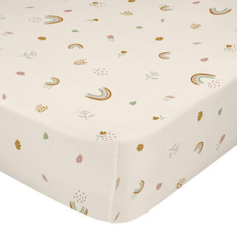 Onderlaken HappyFriday MINI Beige Multicolour 60 x 120 x 14 cm Regenboog