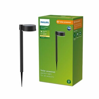 Tuinverlichting op zonne-energie Philips Vynce 1,5 W 11,2 x 14,2 x 54 cm Zwart Plastic Cirkelvormig (2700 K) (Warm wit) (1 Stuks