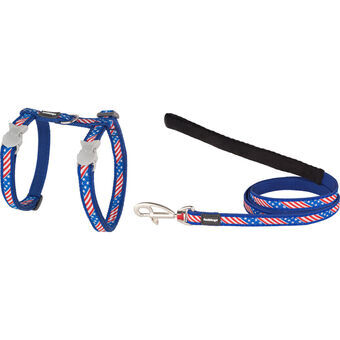 Hondentuigje Red Dingo US Flag 21-35 cm Blauw