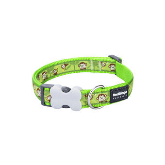 Hondenhalsband Red Dingo STYLE MONKEY LIME GREEN 15 mm x 24-36 cm