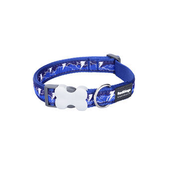 Hondenhalsband Red Dingo Lightning 20-32 cm Marineblauw