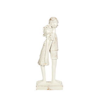 Decoratieve figuren Romimex Wit Hars Kinderen 14 x 38 x 7 cm