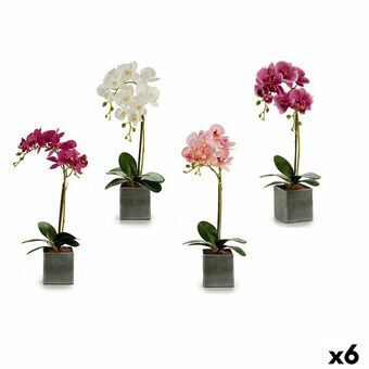 Decoratieve Bloem Orchidee Plastic 14 x 51 x 18 cm (6 Stuks)