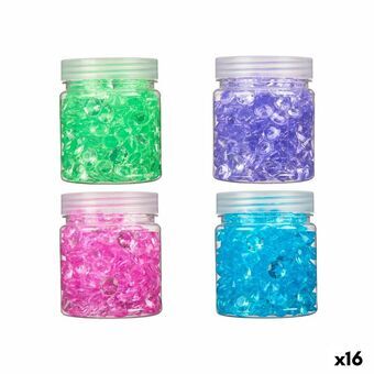 Decoratieve stenen Diamant 150 g Plastic 6,5 x 8 x 6,5 cm (16 Stuks)