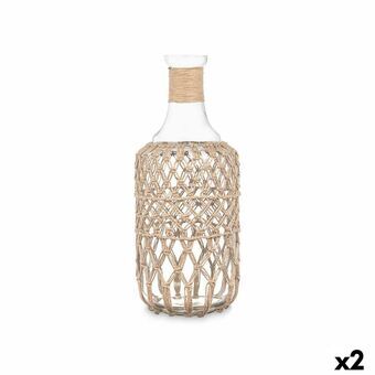 Fles Transparant 19 x 48 cm Decoratief (2 Stuks)