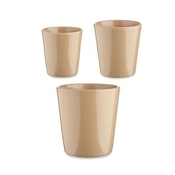 Pottenset Ø 14 cm Ø 22 cm Ø 17 cm Cónica 3 Onderdelen Beige