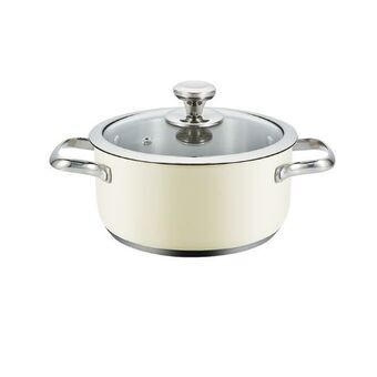 Kookpot met Deksel Haeger PA-20H.007A Beige Ø 20 cm