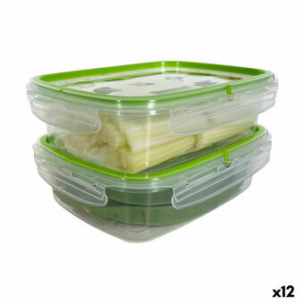 Lunchbox Snips Hermetisch afgesloten 1,4 L Rechthoekig (12 Stuks)