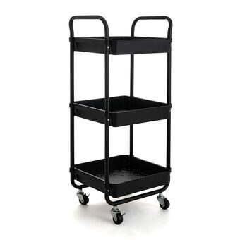 Groentetrolley Quid Apolo Zwart Metaal 34,5 x 29,5 x 77 cm