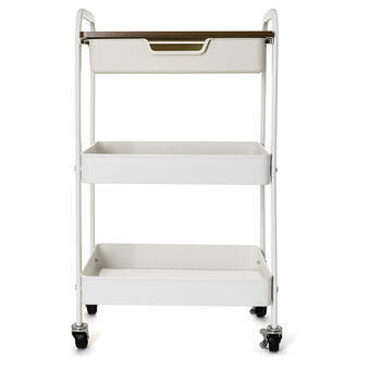 Groentetrolley Quid Elvia Wit Metaal 46,5 x 30,5 x 75 cm