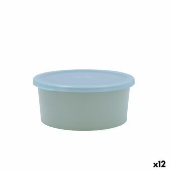 Ronde Lunchtrommel met Deksel Quid Inspira 760 ml Groen Plastic (12 Stuks)