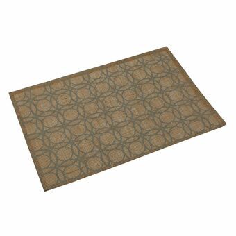 Placemat Versa Grijs Cirkels Rotan (45 x 30 cm)