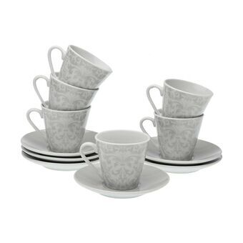 Set van 6 koffiekopjes Versa Damasco Porselein