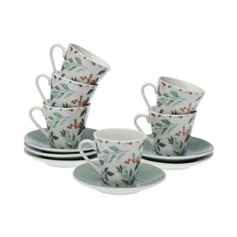 Set van 6 koffiekopjes Versa Acebo Porselein