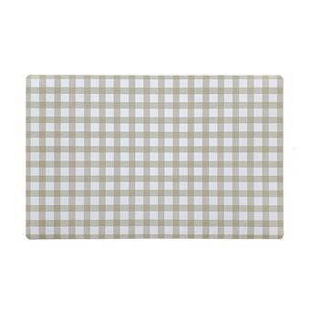 Placemat Versa Vichy Beige Polypropyleen 43 x 28 cm