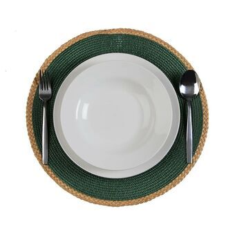 Placemat Versa Groen Jute Polypropyleen Waterhyacint 38 x 38 cm