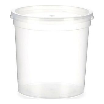 Lunchbox Rond Transparant Polypropyleen (1000 ml)