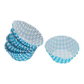 Set met cakevormen Blauw Wegwerpbaar (50 pcs)