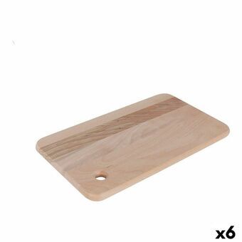 Snijplank Quttin Quttin Bruin Hout 37 x 22 cm (6 Stuks)