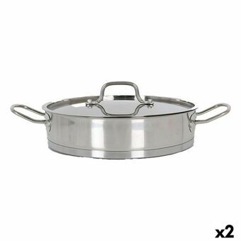 Kookpot met Glazen Deksel Quttin 6 L Ø 32,8 cm (2 Stuks)