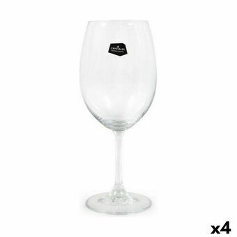 Set van bekers Crystalex Lara Wijn 450 ml Kristal (6 Stuks) (4 Stuks)