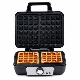 Wafelmaker Alpina 1000 W Zilverkleurig