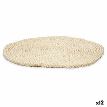 Placemat Natuurlijk Esparto 40 x 40 x 2 cm (12 Stuks)