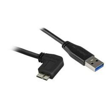 Kabel USB naar micro-USB Startech USB3AU1MRS Zwart