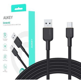 Kabel USB-C naar USB Aukey CB-NAC1 Zwart 1 m