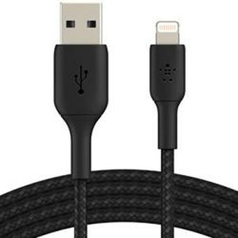 Kabel USB naar Lightning Belkin CAA002BT0MBK Zwart 15 cm