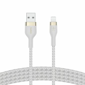 Kabel USB naar Lightning Belkin CAA010BT1MWH Wit 1 m