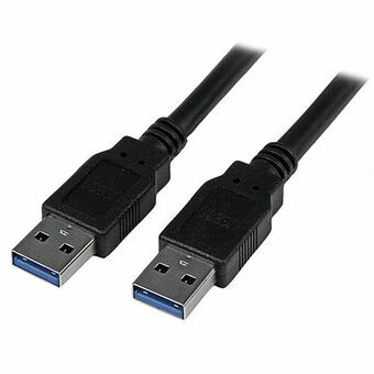 USB-kabel 3.0 Startech USB3SAA3MBK 3 m Zwart