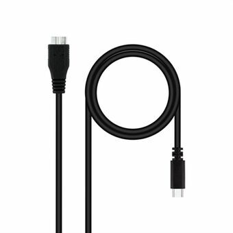 Kabel USB naar micro-USB NANOCABLE 10.01.1201-BK Zwart 1 m (1 Stuks)