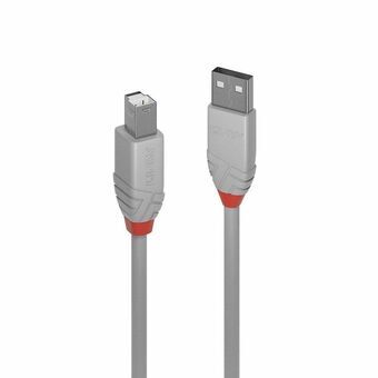 Kabel USB A naar USB B LINDY 36682 Grijs