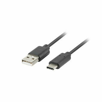 Kabel USB A naar USB C Lanberg CA-USBO-31CU-0018-BK Zwart 1,8 m