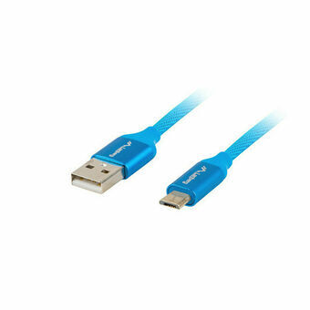 Kabel USB naar micro-USB Lanberg CA-USBM-20CU-0010-BL 1 m Blauw