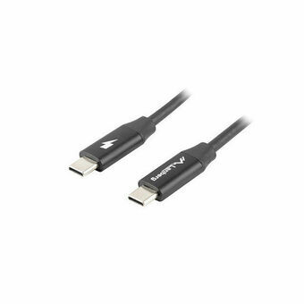 Kabel USB C Lanberg CA-CMCM-40CU-0010-BK 1 m Zwart