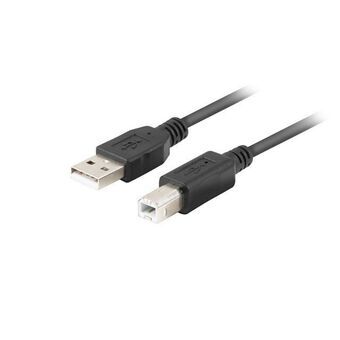 Kabel USB A naar USB B Lanberg CA-USBA-15CU-0010-BK Zwart 1 m