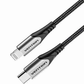 Kabel Lightning Vention TACHH Grijs 2 m (1 Stuks)