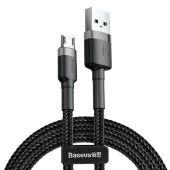 Kabel USB naar micro-USB Baseus CAMKLF-BG1 Wit Zwart 1 m