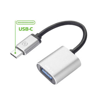 Kabel USB A naar USB C Celly PROUSBCUSBDS Zilverkleurig