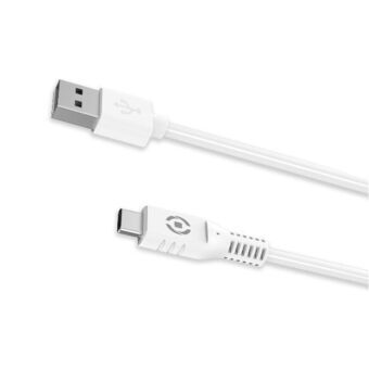 Kabel USB A naar USB C Celly USB-CWH Wit 1 m