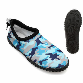 Slippers Camouflage Blauw