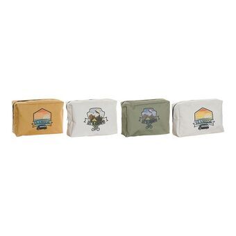 Toilettas DKD Home Decor Vintage Canvas (4 pcs) (30 x 10 x 20 cm)