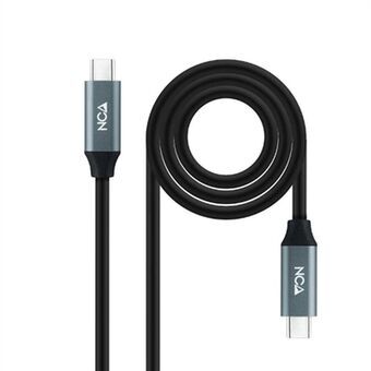 Kabel USB C NANOCABLE 10.01.4301-L150 1,5 m Zwart 4K Ultra HD